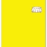 BRIGHT YELLOW - PLASTIC TABLECOVER 84" D