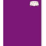 PERFECT PURPLE - PLASTIC TABLECOVER 84" D