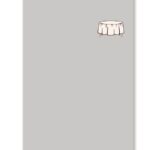 SILVER - PLASTIC TABLECOVER 84" D