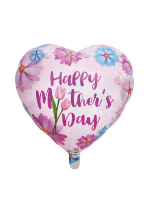 18H HAPPY MOTHER'S DAY PINK & BLUE FLOWERS