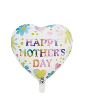 18H HAPPY MOTHER'S DAY RAINBOW FLOWERS & HEARTS