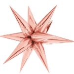 26" -12D STARBURST - 12 LEAVES/SET - ROSE GOLD