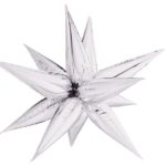 40" -12D STARBURST - 12 LEAVES/SET - SILVER