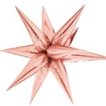 40" -12D STARBURST - 12 LEAVES/SET - ROSE GOLD