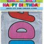 HAPPY BIRTHDAY FOIL BANNER 12 FT.