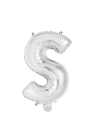 34" SILVER LETTER S