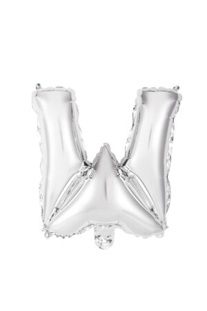 34" SILVER LETTER W