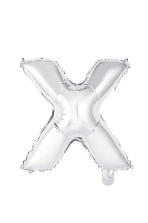 34" SILVER LETTER X