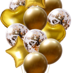 GOLD/SPARKLA GOLD - 12 PCS