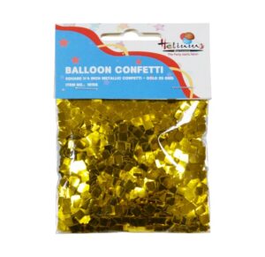 SQUARE 1/4 INCH METALLIC CONFETTI - GOLD 20 GMS/BAG..