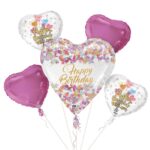 BQT HAPPY BIRTHDAY BUTTERFLIES HEART - 5PCS