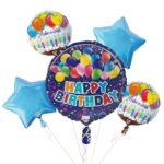 BQT HAPPY BIRTHDAY BALLOONS ROUND - 5PCS