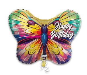 20SS HAPPY BIRTHDAY COLORFUL BUTTERFLY