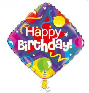18D HAPPY BIRTHDAY PARTY DIAMOND SHAPE