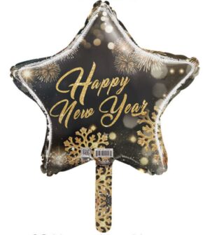 9S HAPPY NEW YEAR FIREWORKS & GOLD SNOWFLAKES (10pcs/pack)