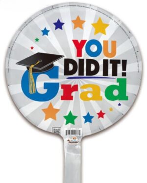 9C YOU DID IT! GRAD SILVER/WHITE (10pcs/pack)