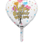 9H HB WITH LOVE HEART BALLOONS