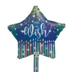 9S MAKE A WISH BLUE W/CANDLES