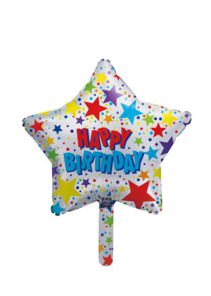 9S HB SILVER BACKGROUND COLORFUL STARS